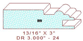 Cabinet Door Moulding 3" - 24