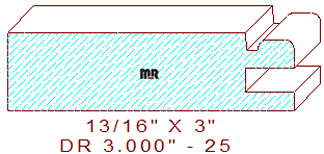 Cabinet Door Moulding 3" - 25