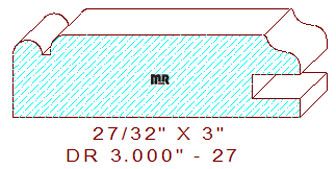 Cabinet Door Moulding 3" - 27