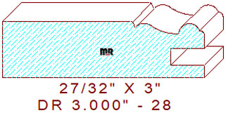 Cabinet Door Moulding 3" - 28