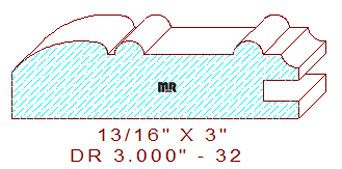 Cabinet Door Moulding 3" - 32