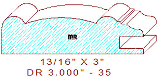 Cabinet Door Moulding 3" - 35