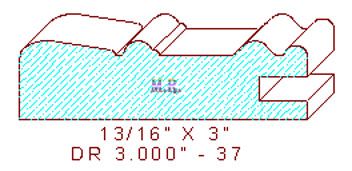 Cabinet Door Moulding 3" - 37