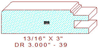 Cabinet Door Moulding 3" - 39 Cabinet Door Moulding 3" - 39