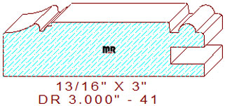 Cabinet Door Moulding 3" - 41