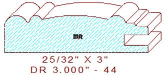 Cabinet Door Moulding 3" - 44