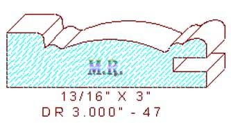 Cabinet Door Moulding 3" - 47