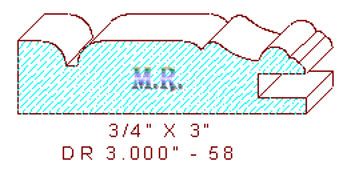 Cabinet Door Moulding 3" - 58