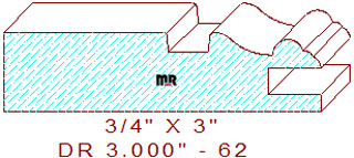 Cabinet Door Moulding 3" - 62 Cabinet Door Moulding 3" - 62