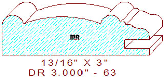 Cabinet Door Moulding 3" - 63