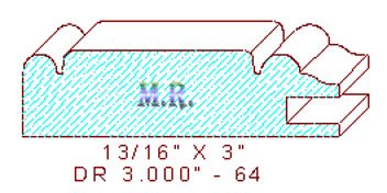 Cabinet Door Moulding 3" - 64