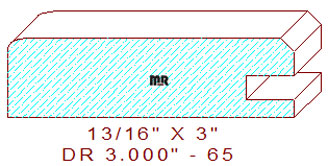 Cabinet Door Moulding 3" - 65 Cabinet Door Moulding 3" - 65