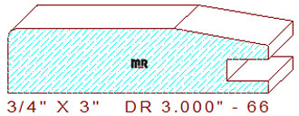 Cabinet Door Moulding 3" - 66