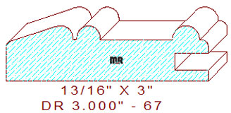 Cabinet Door Moulding 3" - 67 Cabinet Door Moulding 3" - 67