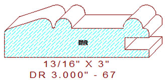 Cabinet Door Moulding 3" - 67