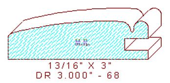 Cabinet Door Moulding 3" - 68