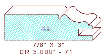 Cabinet Door Moulding 3" - 71