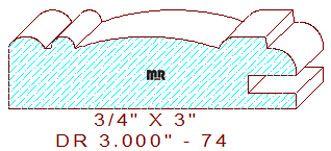 Cabinet Door Moulding 3" - 74