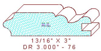 Cabinet Door Moulding 3" - 76