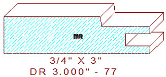 Cabinet Door Moulding 3" - 77