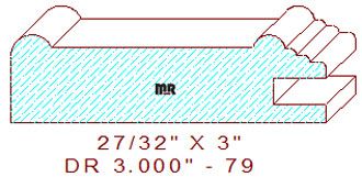 Cabinet Door Moulding 3" - 79 Cabinet Door Moulding 3" - 79