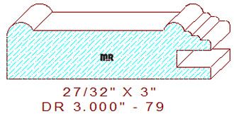 Cabinet Door Moulding 3" - 79