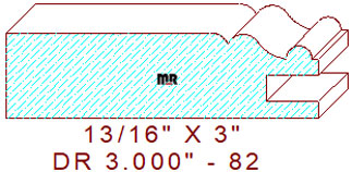 Cabinet Door Moulding 3" - 82