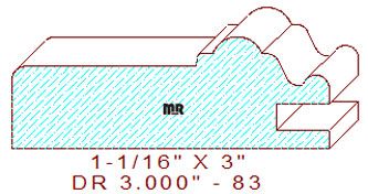 Cabinet Door Moulding 3" - 83 Cabinet Door Moulding 3" - 83