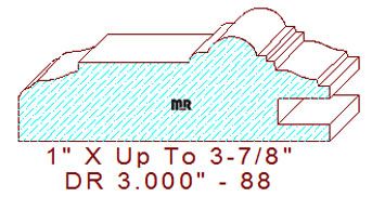 Cabinet Door Moulding 3" - 88