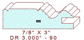 Cabinet Door Moulding 3" - 90 Cabinet Door Moulding 3" - 90