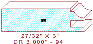 Cabinet Door Moulding 3" - 94
