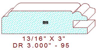 Cabinet Door Moulding 3" - 95 Cabinet Door Moulding 3" - 95