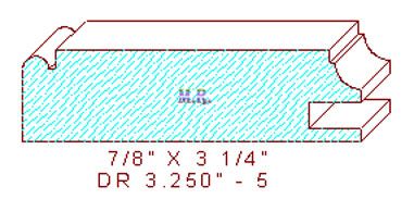 Cabinet Door Moulding 3-1/4" - 5