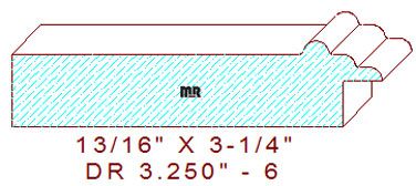 Cabinet Door Moulding 3-1/4" - 6 Cabinet Door Moulding 3-1/4" - 6