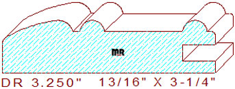 Cabinet Door Moulding 3-1/4" Cabinet Door Moulding 3-1/4"