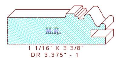 Cabinet Door Moulding 3-3/8" - 1