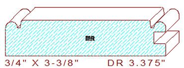 Cabinet Door Moulding 3-3/8" Cabinet Door Moulding 3-3/8"