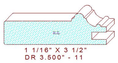 Cabinet Door Moulding 3-1/2" - 11