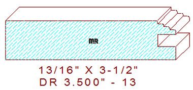 Cabinet Door Moulding 3-1/2" - 13