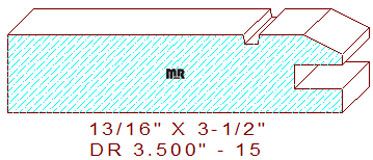 Cabinet Door Moulding 3-1/2" - 15 Cabinet Door Moulding 3-1/2" - 15