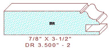 Cabinet Door Moulding 3-1/2" - 2 Cabinet Door Moulding 3-1/2" - 2