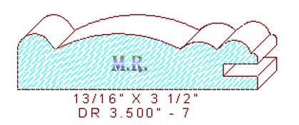 Cabinet Door Moulding 3-1/2" - 7