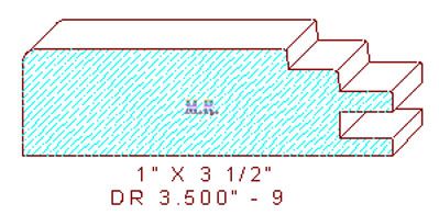 Cabinet Door Moulding 3-1/2" - 9