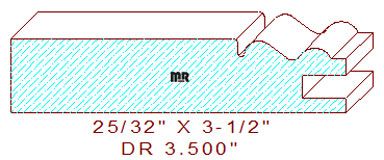 Cabinet Door Moulding 3-1/2" 