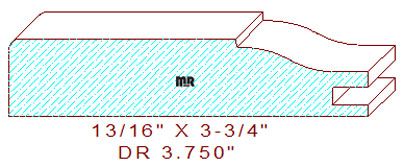 Cabinet Door Moulding 3-3/4" Cabinet Door Moulding 3-3/4"