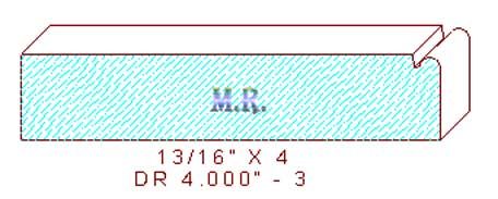 Cabinet Door Moulding 4" - 3