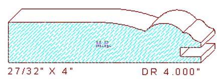 Cabinet Door Moulding 4" 