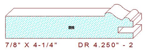 Cabinet Door Moulding 4-1/4" - 2