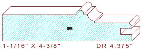 Cabinet Door Moulding 4-3/8" 