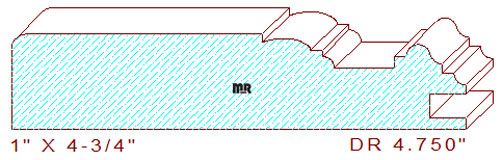 Cabinet Door Moulding 4-3/4"